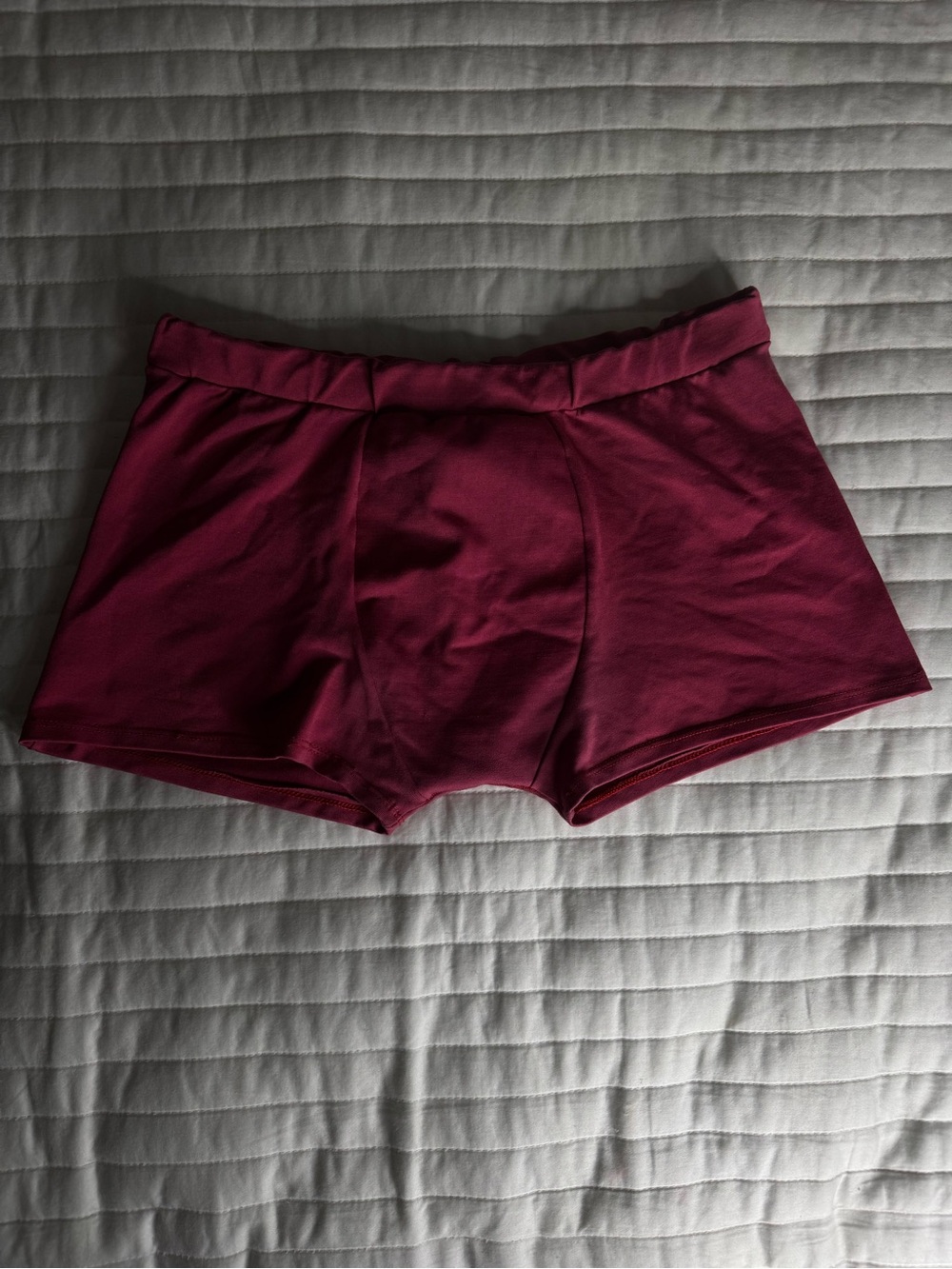 GRATA DESIGNS Men's Burgundy Swim Trunks - Classic Low-Rise Swim Briefs